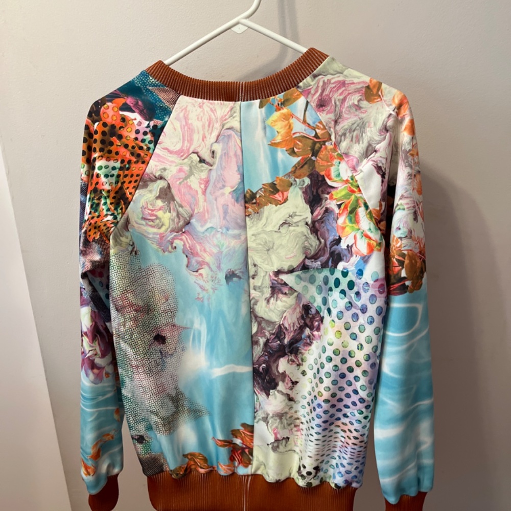 MOVING SALE Clover Canyon Colorful Sweatshirt sz XS or S - Picture 4 of 4